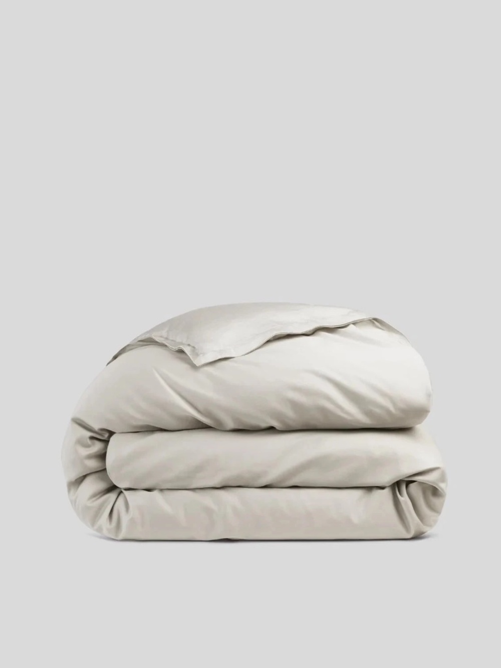 Parachute Sateen Duvet Cover King/Cal King Size in Beige Bone Color Retails $260